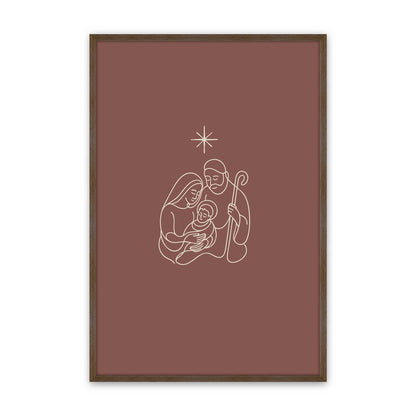 [Color:Walnut], Picture of art in a Walnut frame