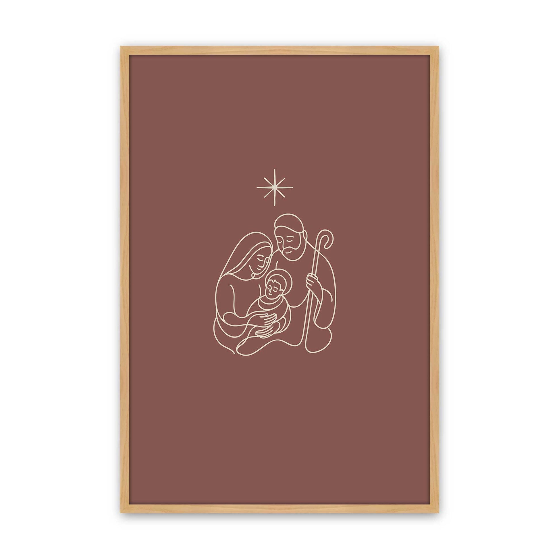 [Color:American Maple], Picture of art in a American Maple frame