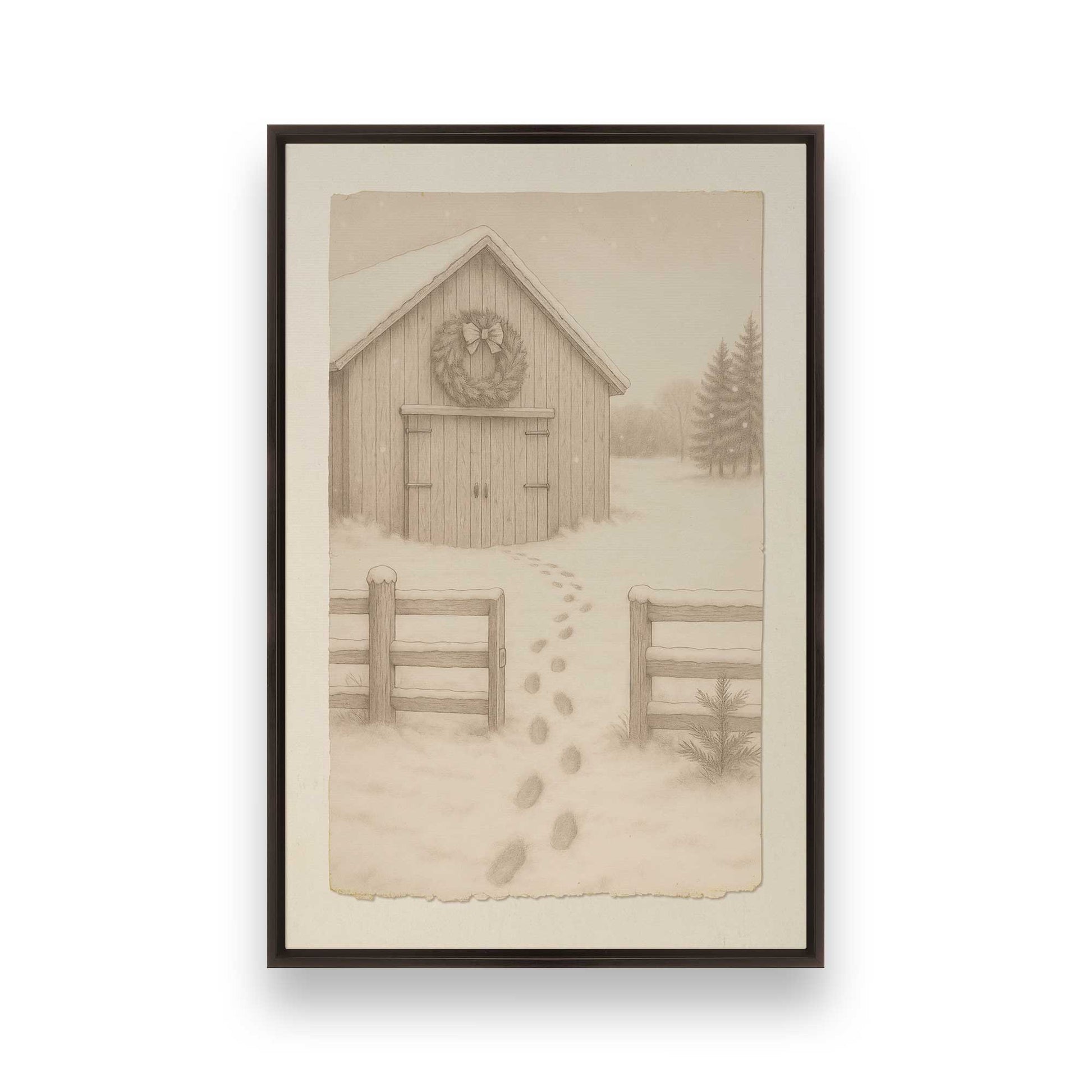 [Color:Espresso], Picture of art in an Espresso frame