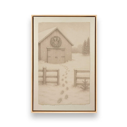 [Color:American Maple], Picture of art in a American Maple frame