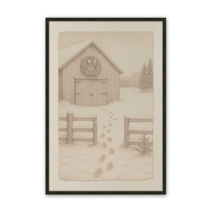 [Color:Satin Black], Picture of art in a Satin Black frame