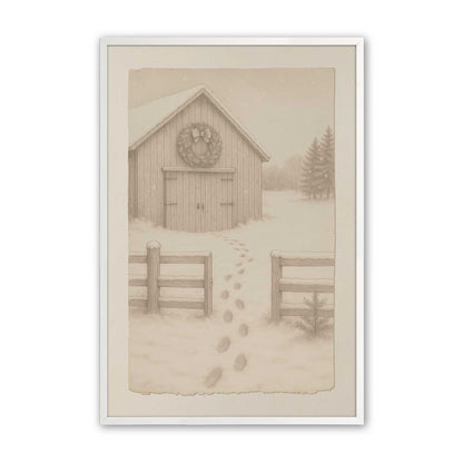 [Color:Opaque White], Picture of art in a Opaque White frame