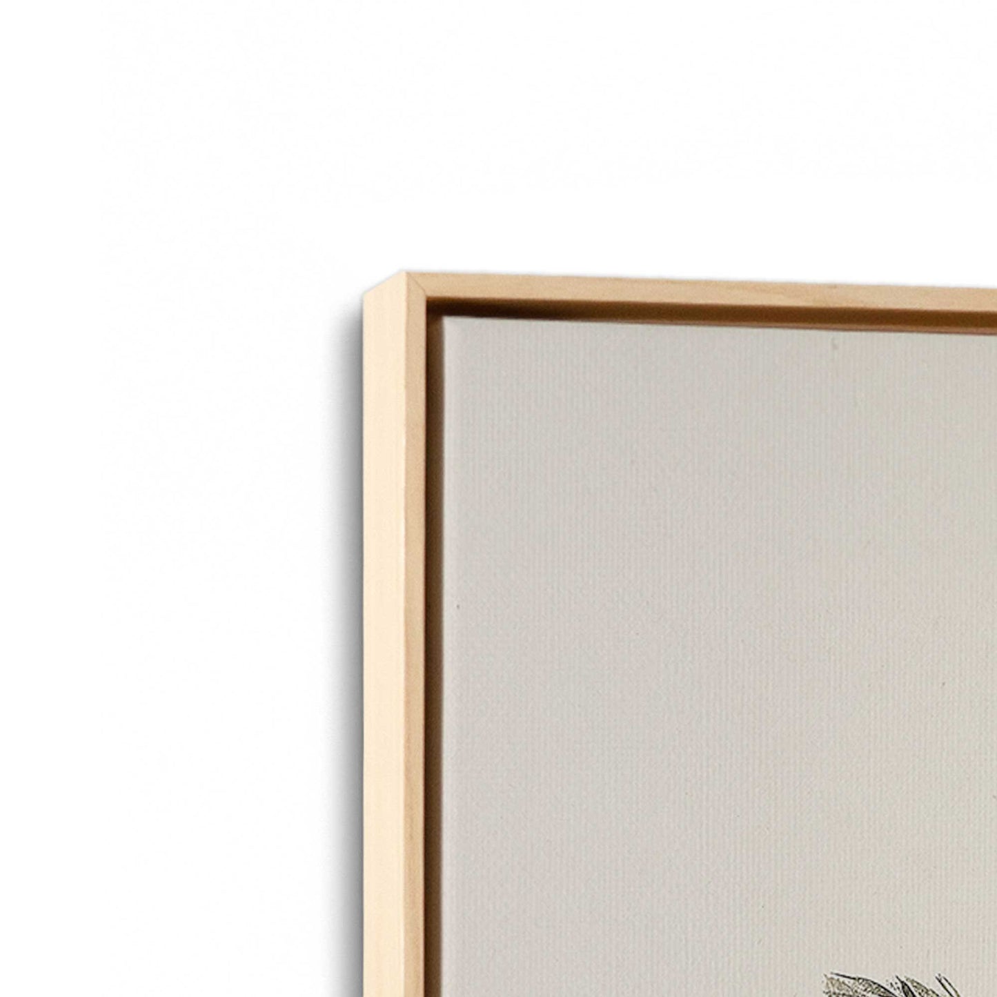 [Color:American Maple], Picture of art in a American Maple frame at an angle