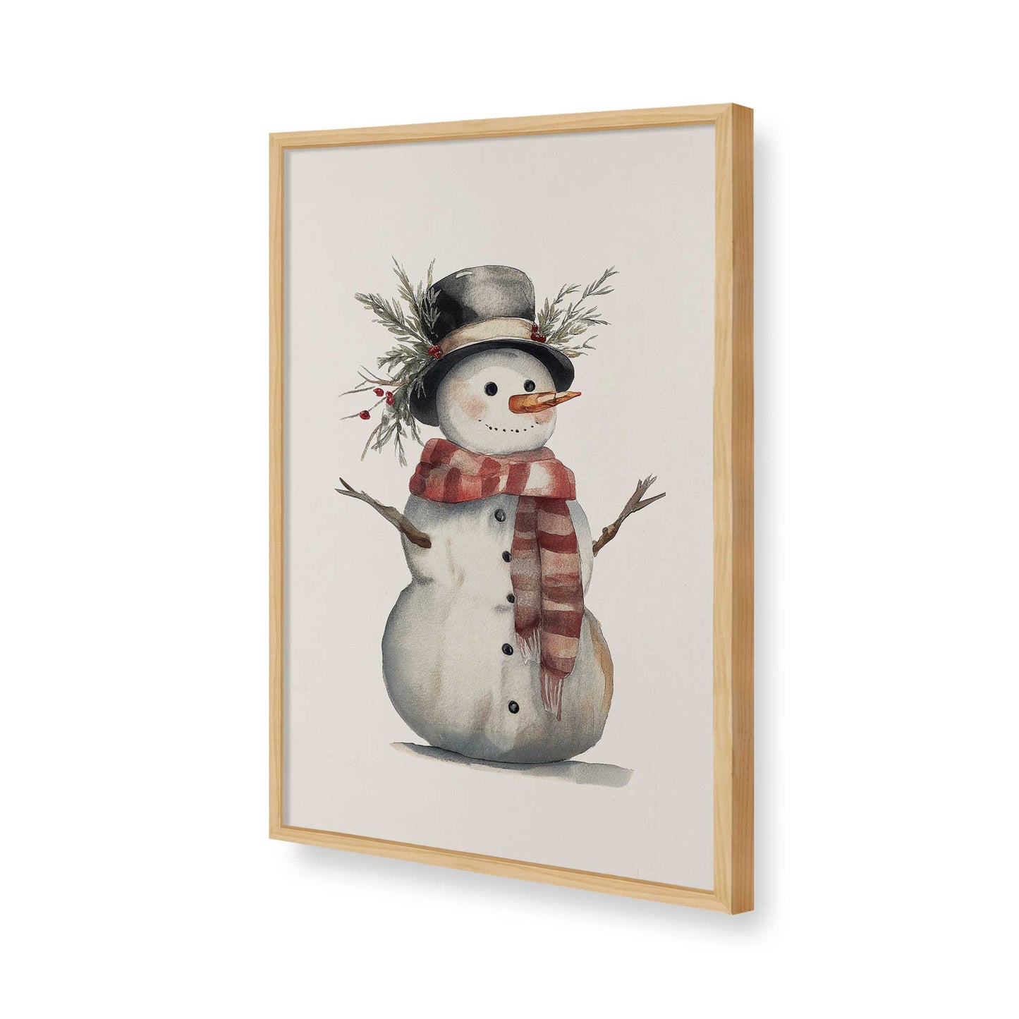 [Color:American Maple], Picture of art in a American Maple frame of the corner