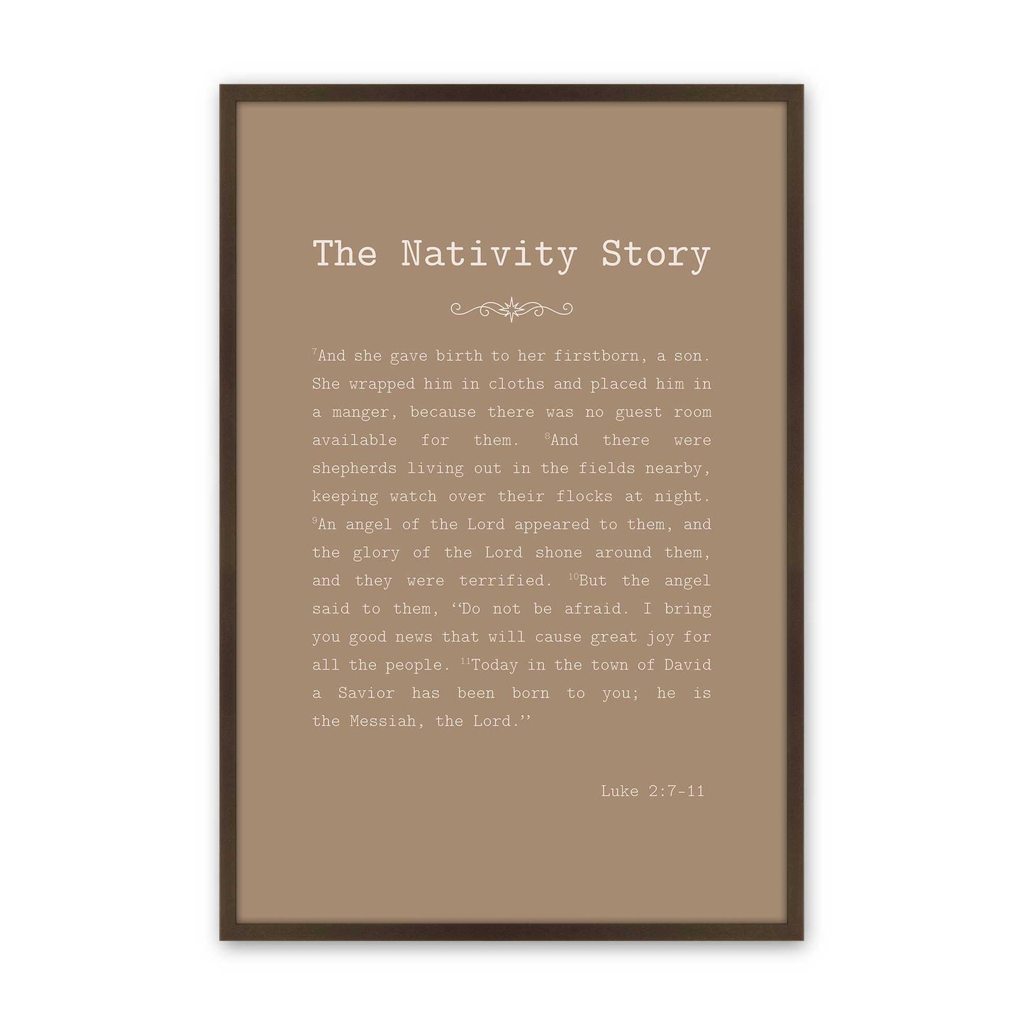 [Color:Belvinder Brown], Picture of art in a Belvinder Brown frame