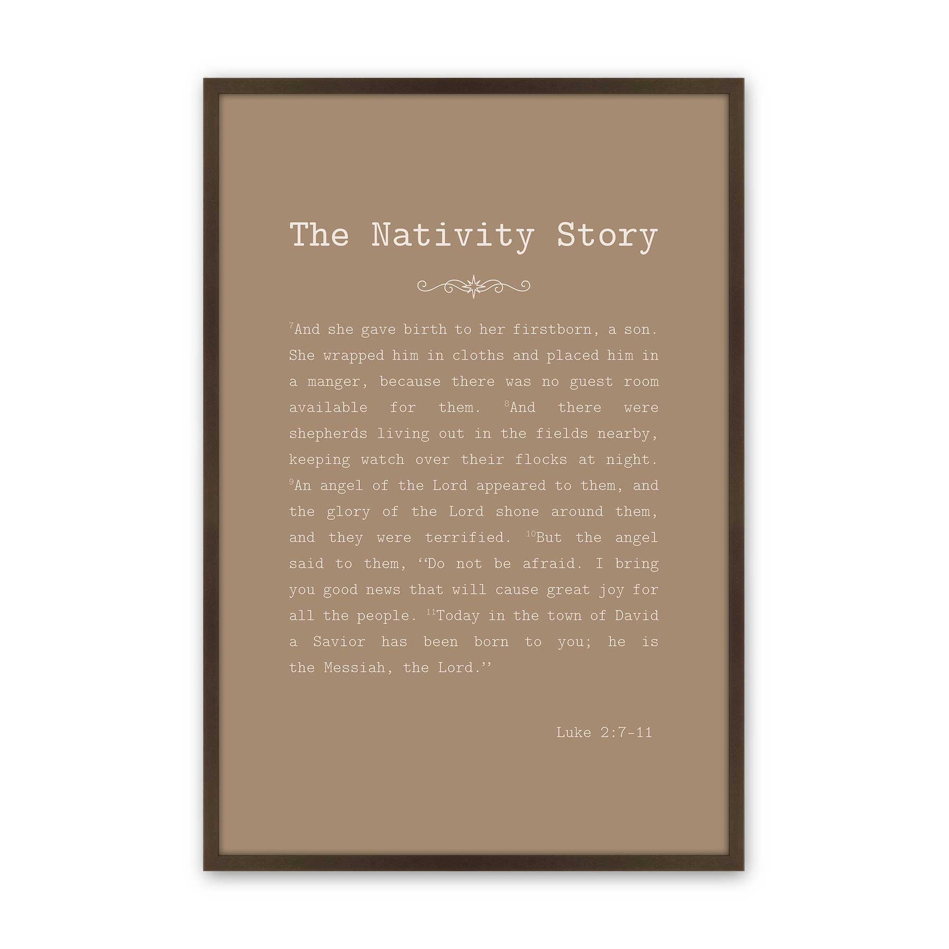[Color:Belvinder Brown], Picture of art in a Belvinder Brown frame