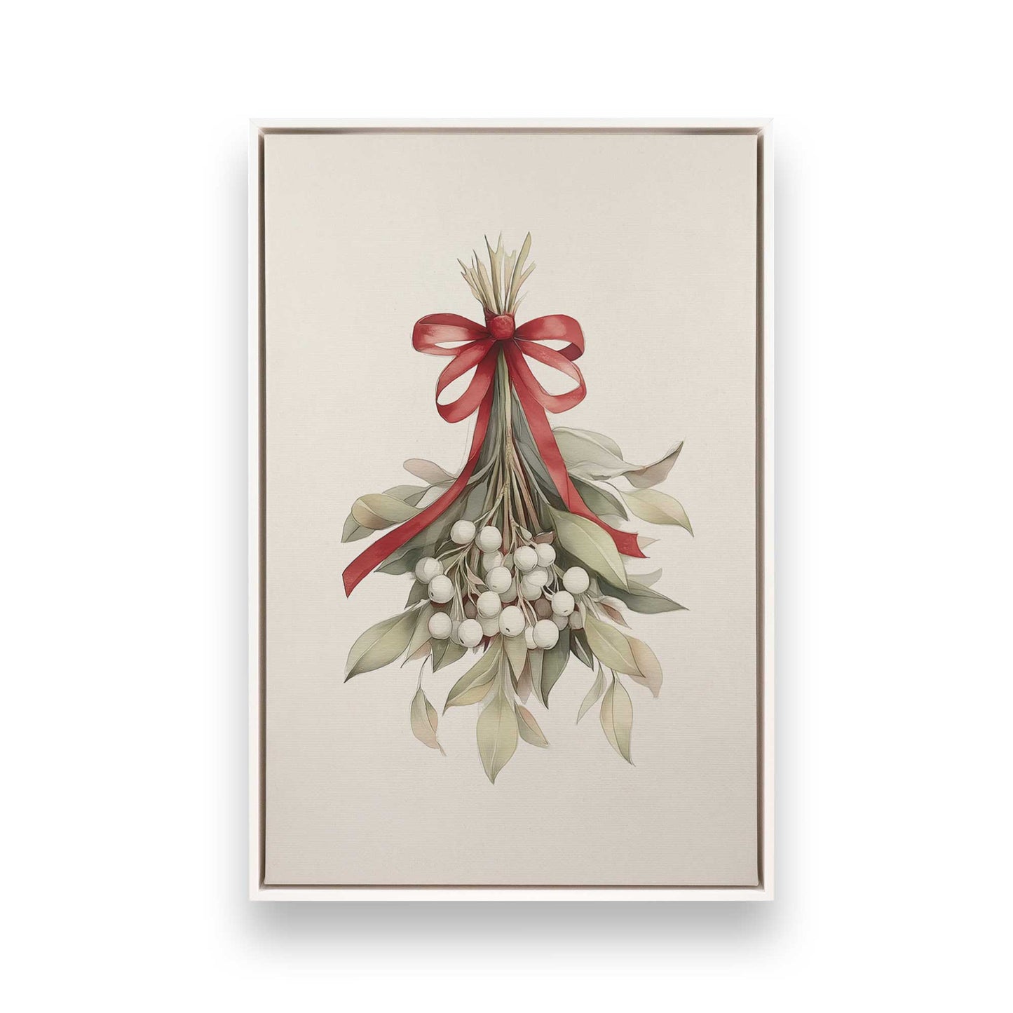 [Color:Opaque White], Picture of art in a White frame