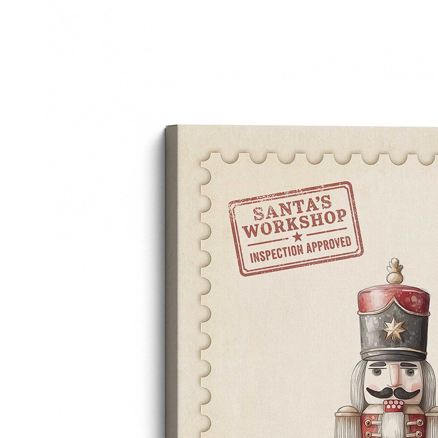 [Color:Stretched Canvas], Picture of the corner of the art