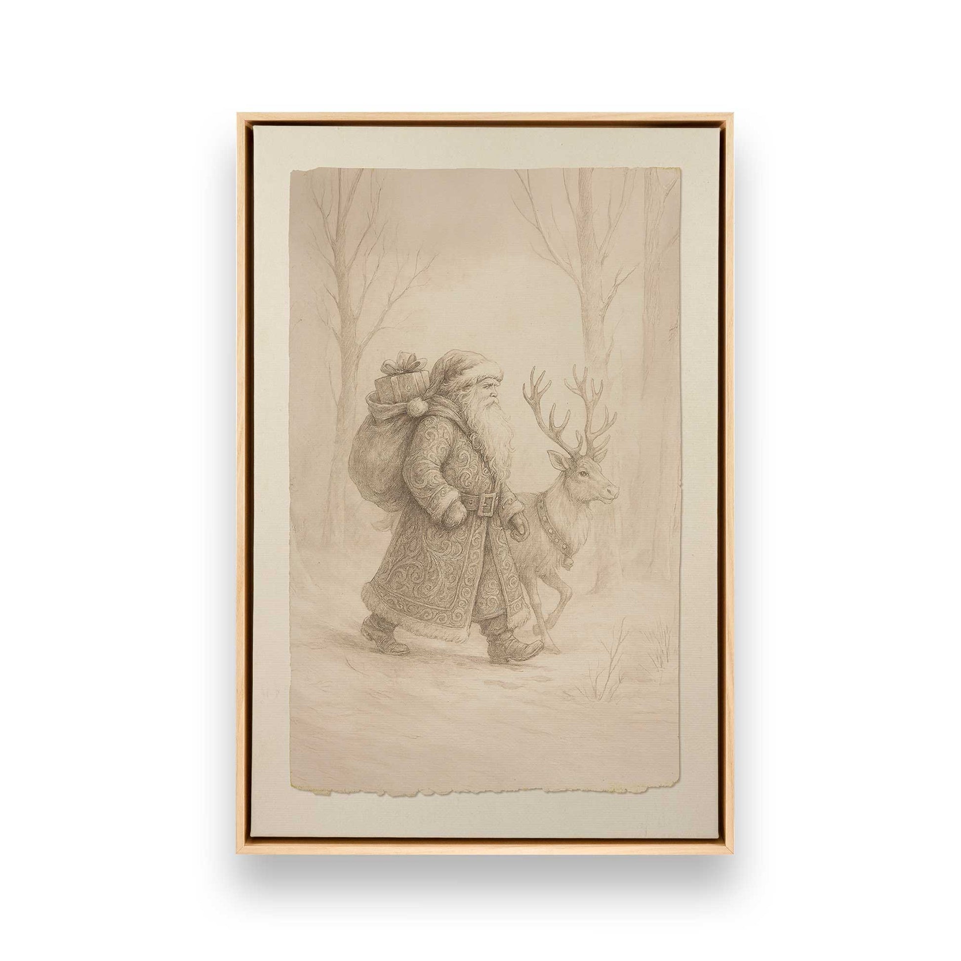 [Color:American Maple], Picture of art in a American Maple frame