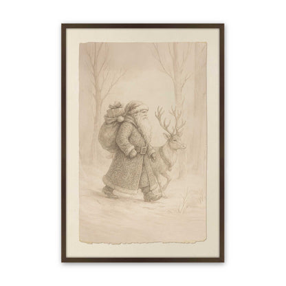 [Color:Brown], Picture of art in a Brown frame