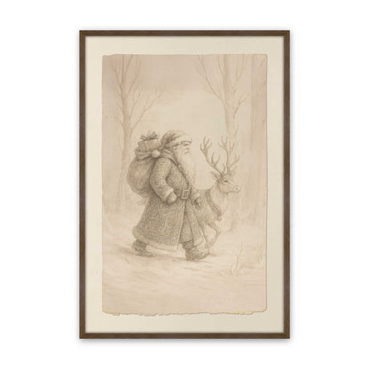 [Color:Walnut], Picture of art in a Walnut frame