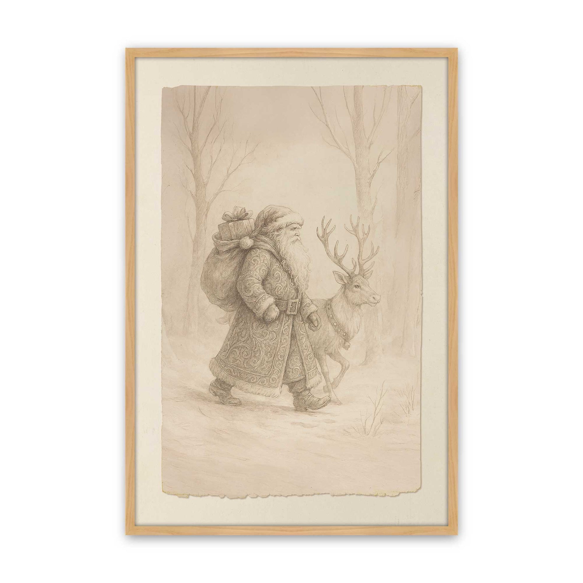 [Color:American Maple], Picture of art in an American Maple frame