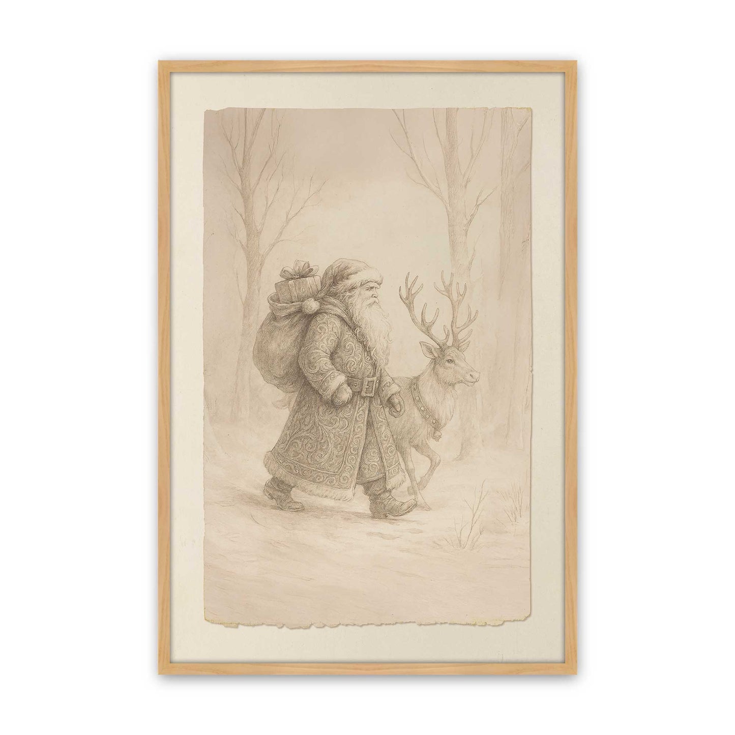 [Color:American Maple], Picture of art in an American Maple frame