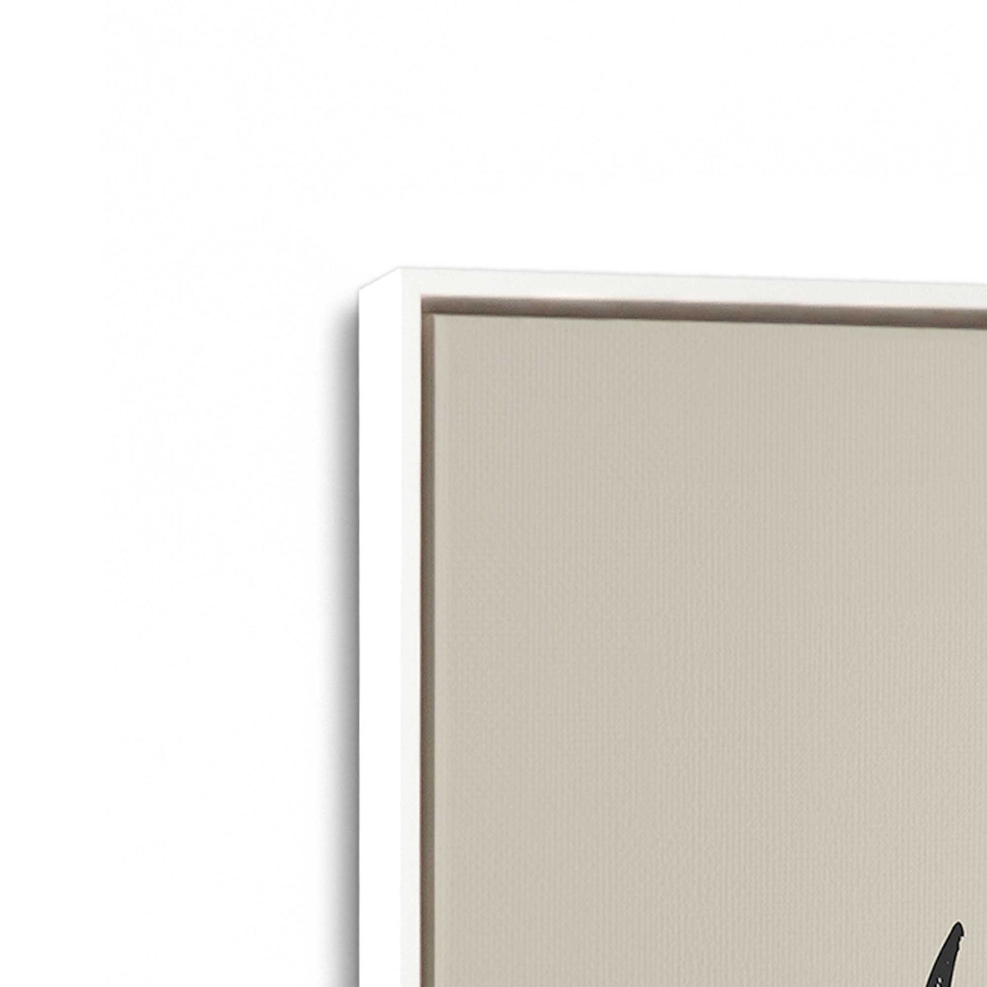 [Color:Opaque White], Picture of art in a White frame at an angle