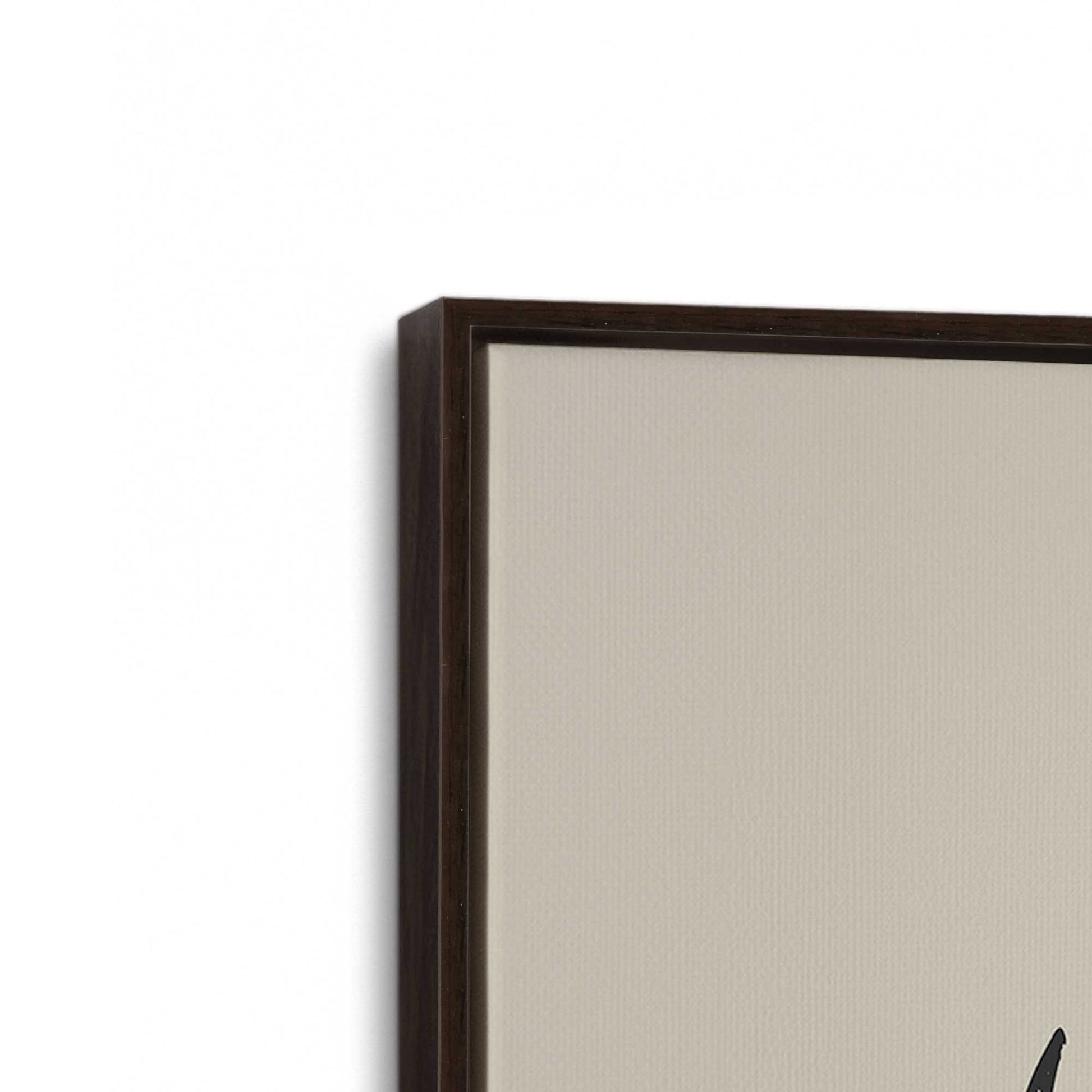 [Color:Espresso], Picture of art in a Espresso frame at an angle