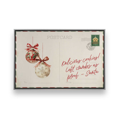 North Pole Notes, Set of 4 Prints on Canvas