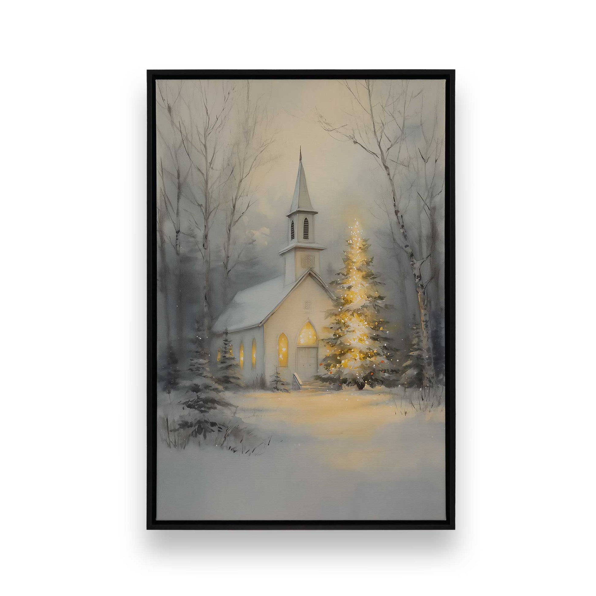 [Color:Satin Black], Picture of art in a Satin Black frame