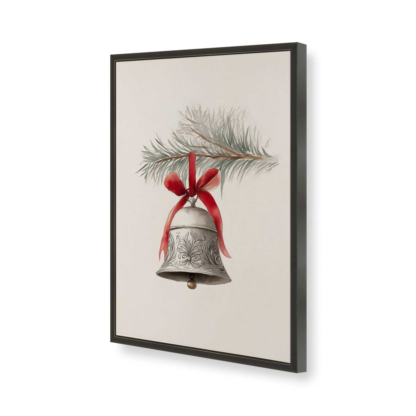 [Color:Satin Black], Picture of art in a Satin Black frame of the corner