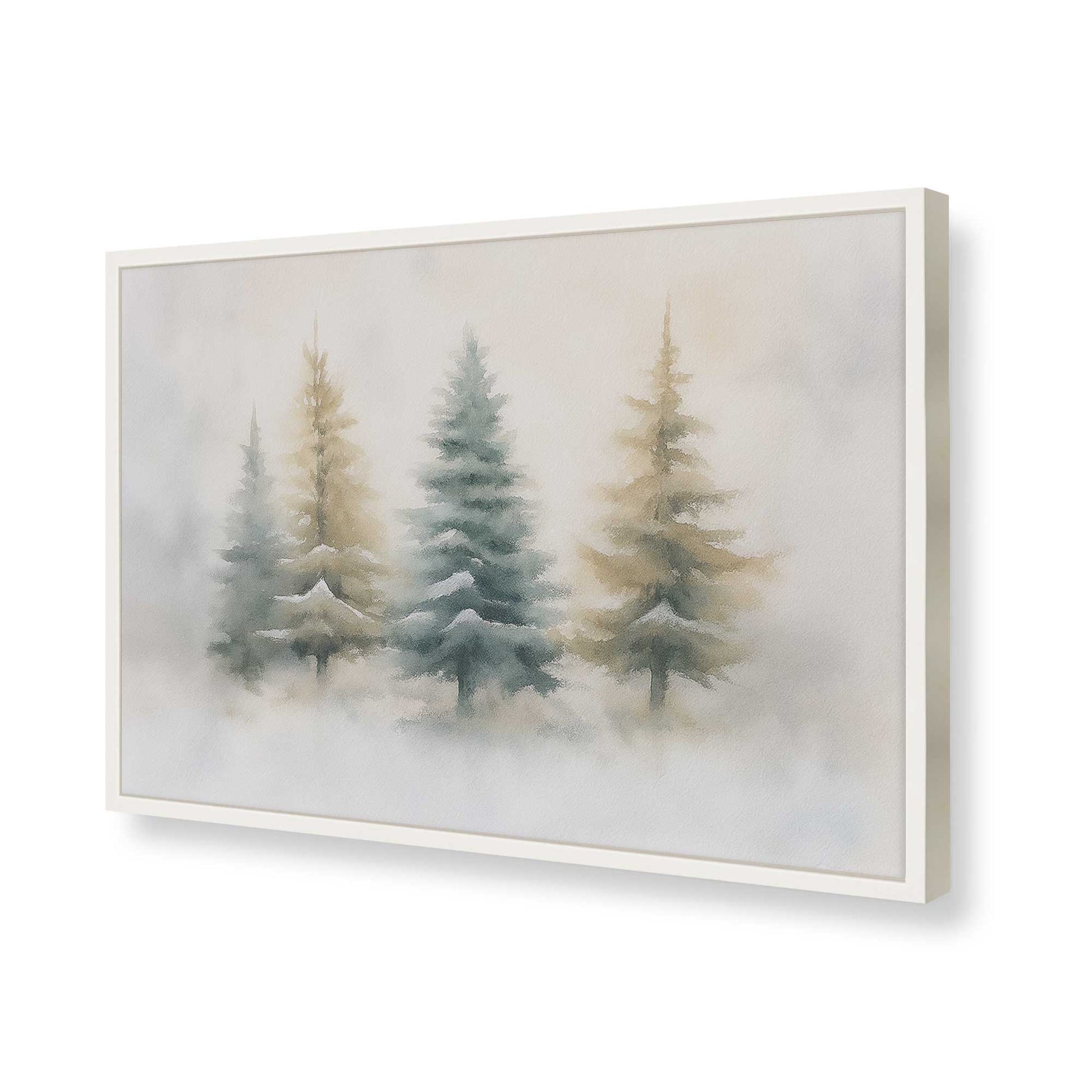 [Color:Opaque White], Picture of art in a Opaque White frame of the corner