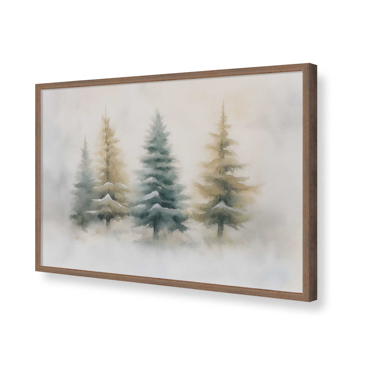 [Color:Walnut], Picture of art in a Walnut frame of the corner