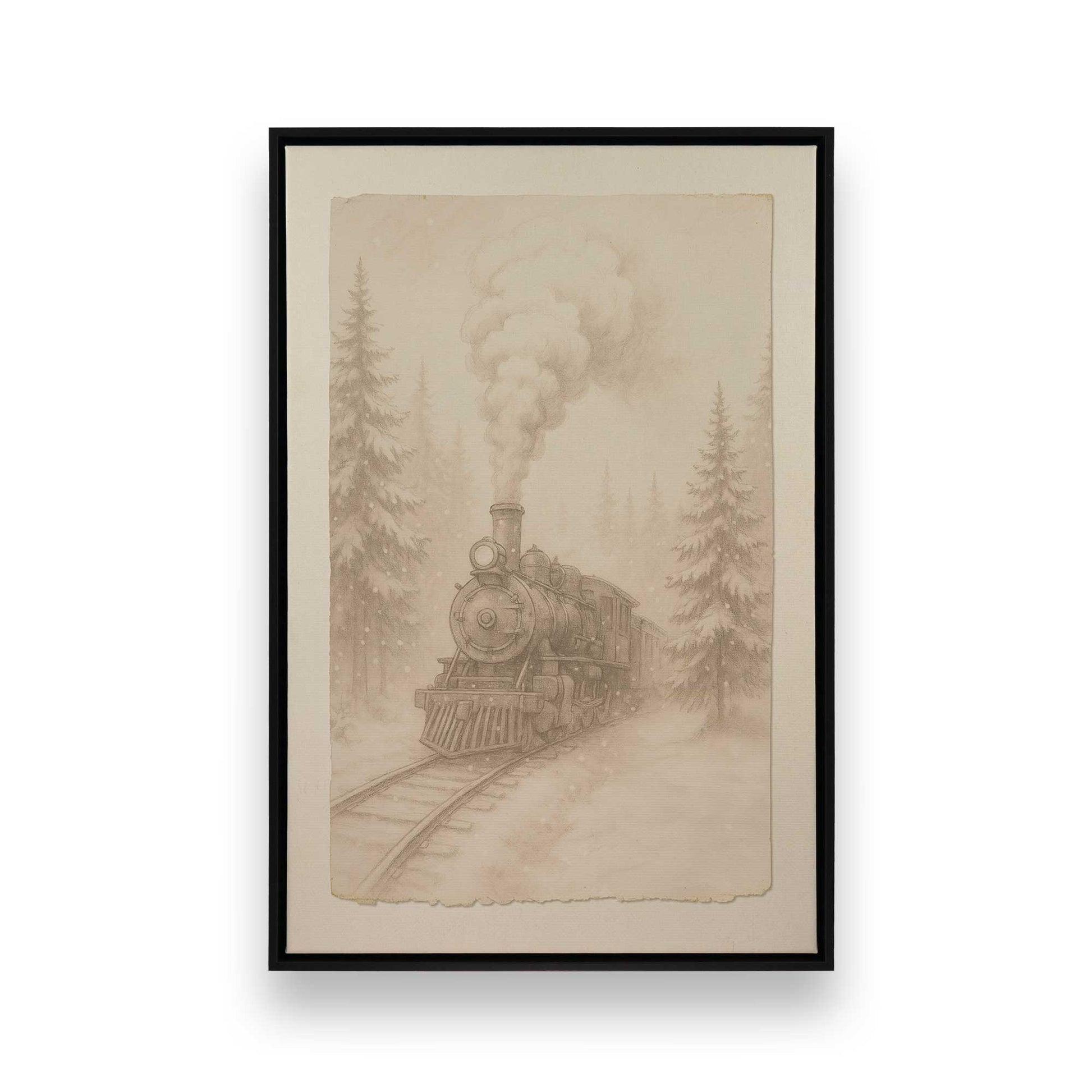 [Color:Satin Black], Picture of art in a Satin Black frame