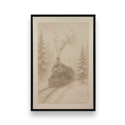 [Color:Satin Black], Picture of art in a Satin Black frame