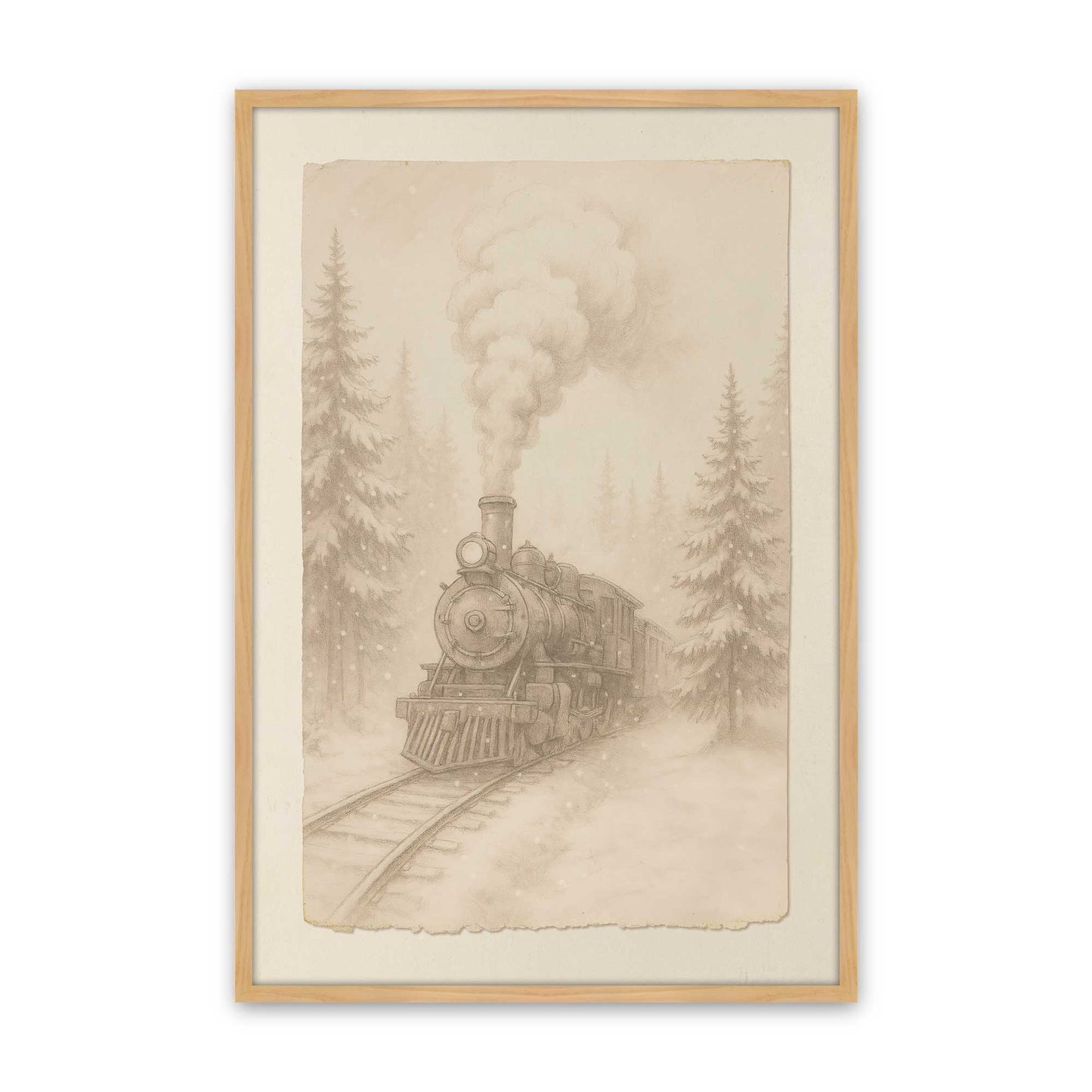 [Color:American Maple], Picture of art in an American Maple frame