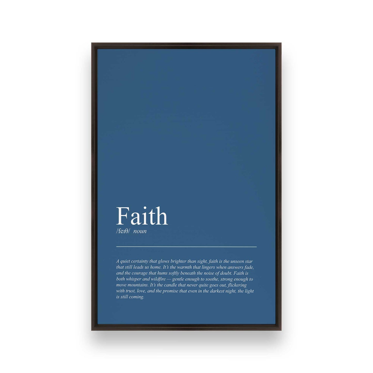 [Color:Espresso], Picture of art in a Espresso frame