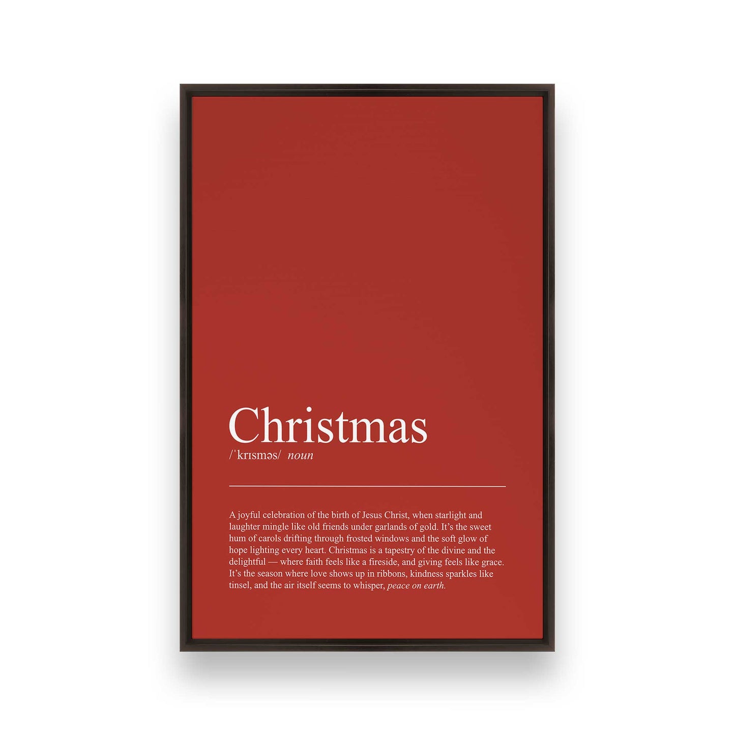 [Color:Espresso], Picture of art in an Espresso frame