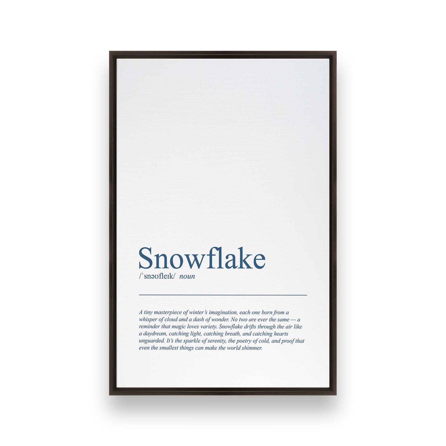 [Color:Espresso], Picture of art in a Espresso frame