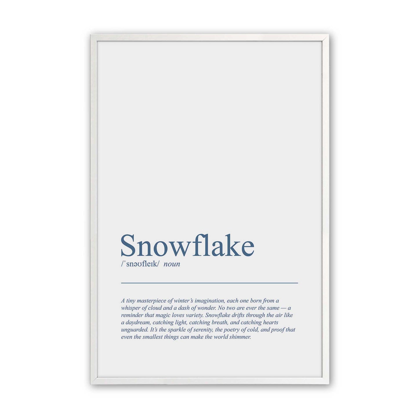 [Color:Opaque White], Picture of art in an Opaque White frame