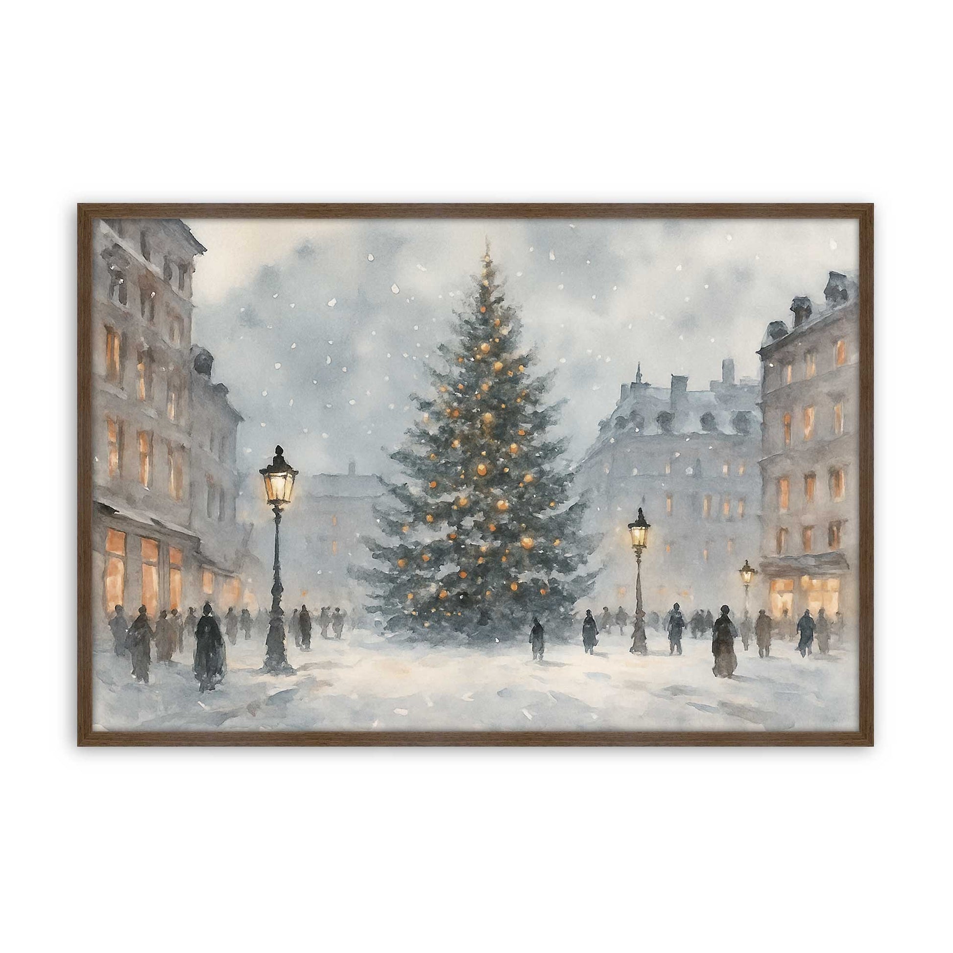 [Color:Walnut], Picture of art in a Walnut frame