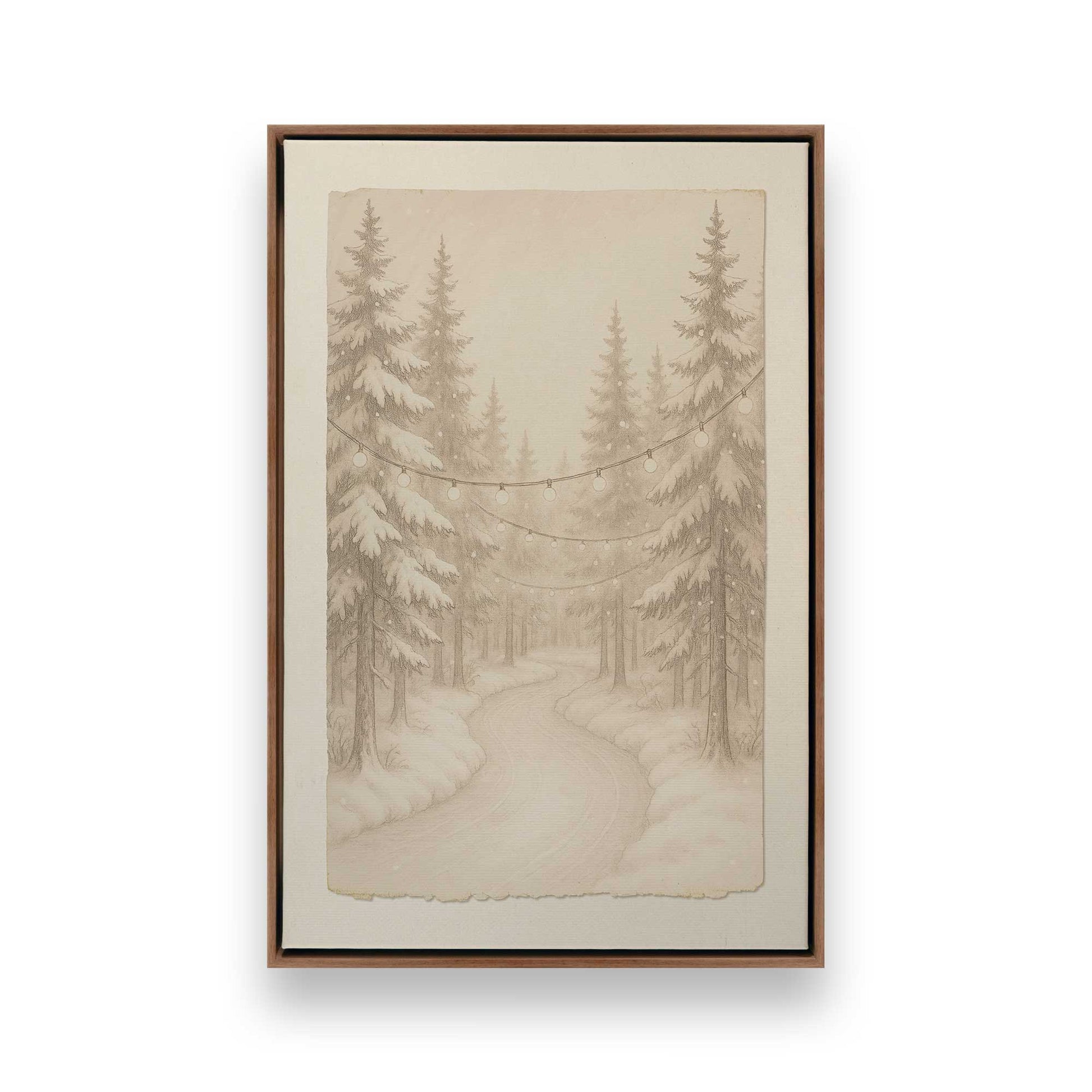 [Color:Walnut], Picture of art in a Walnut frame