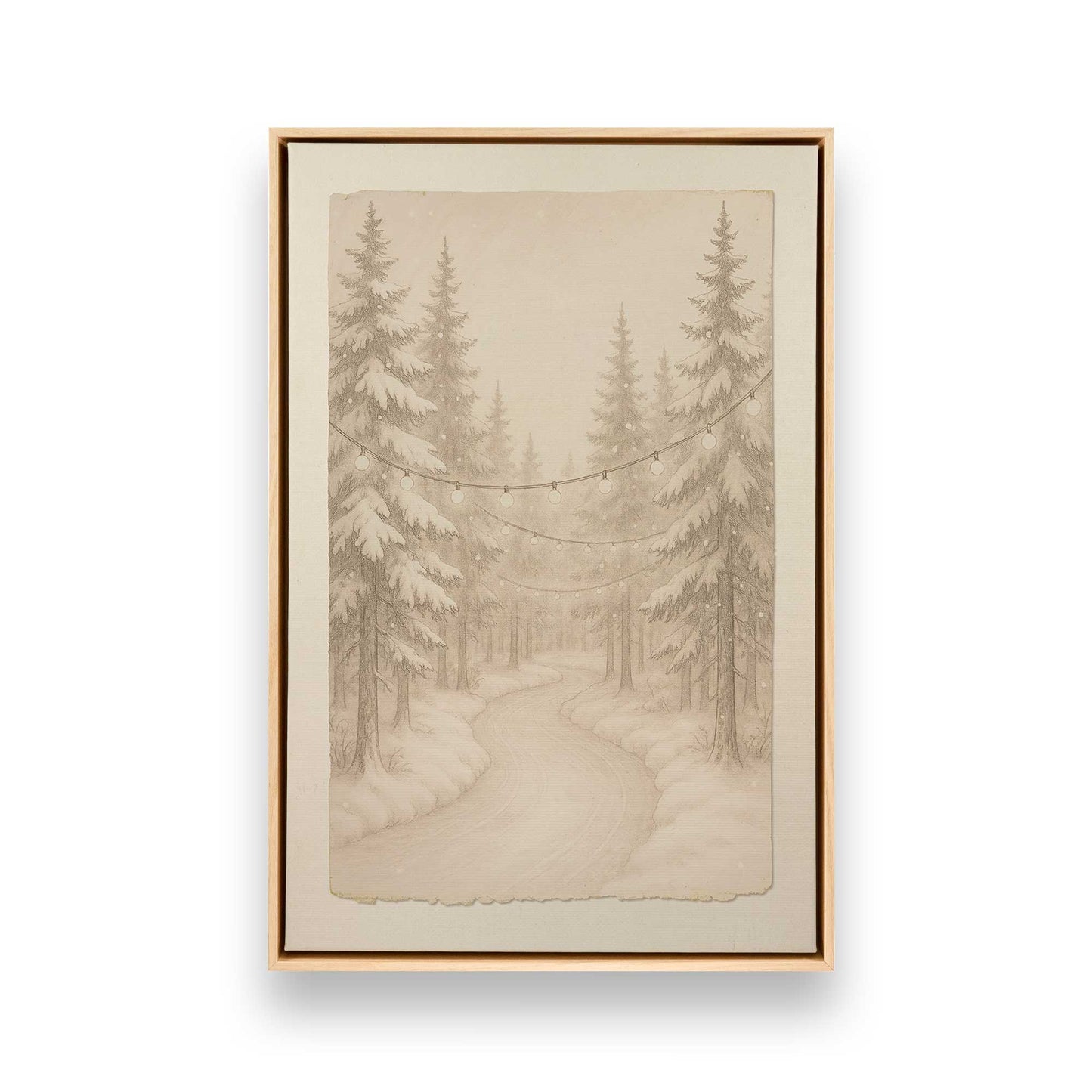 [Color:American Maple], Picture of art in a American Maple frame