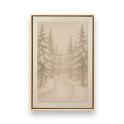[Color:American Maple], Picture of art in a American Maple frame