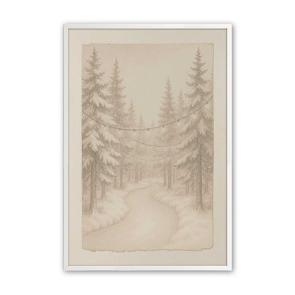[Color:Opaque White], Picture of art in a Opaque White frame