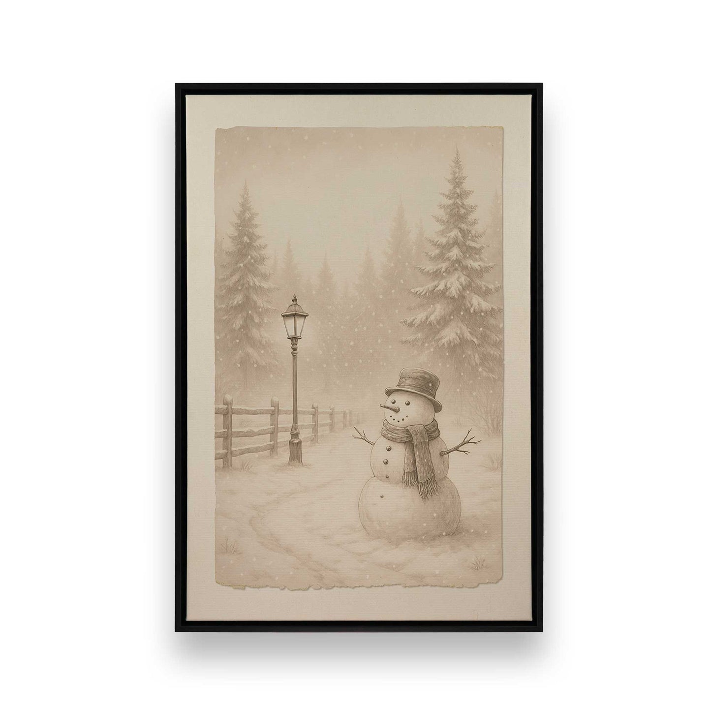 [Color:Satin Black], Picture of art in a Satin Black frame