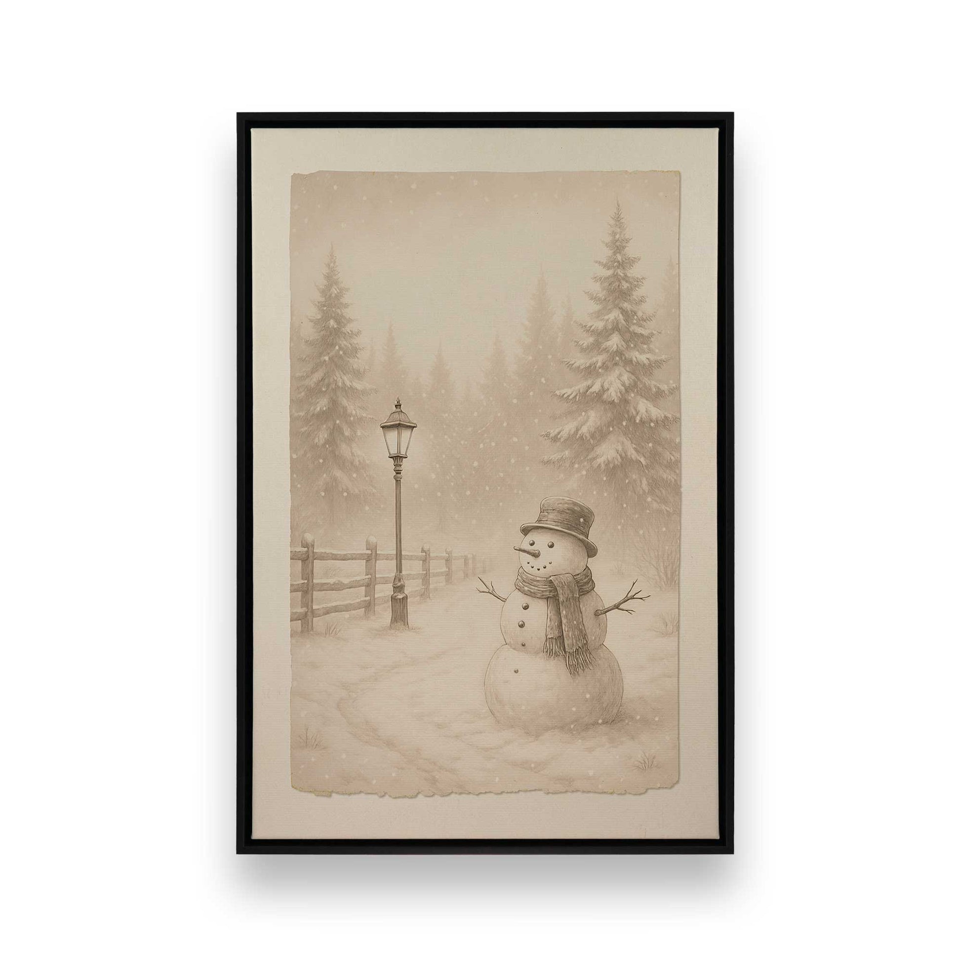 [Color:Satin Black], Picture of art in a Satin Black frame