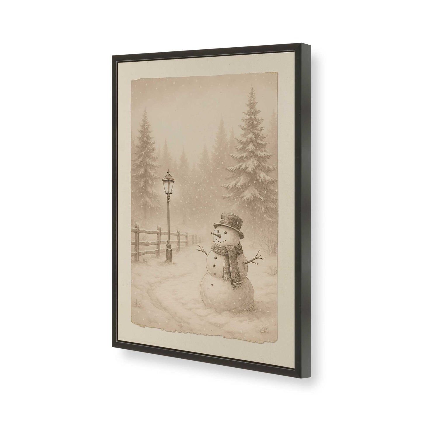 [Color:Satin Black], Picture of art in a Satin Black frame of the corner