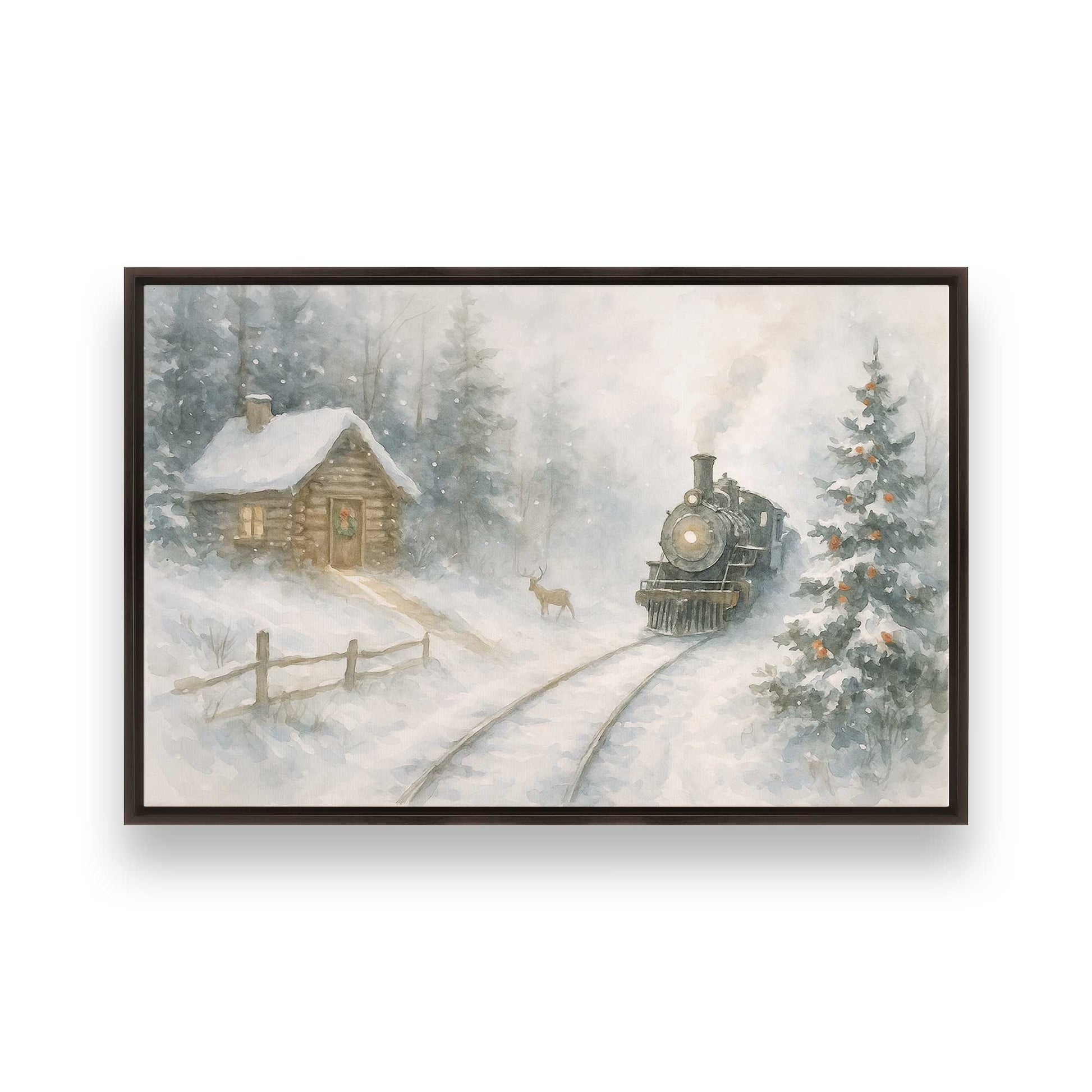 [Color:Espresso], Picture of art in an espresso frame