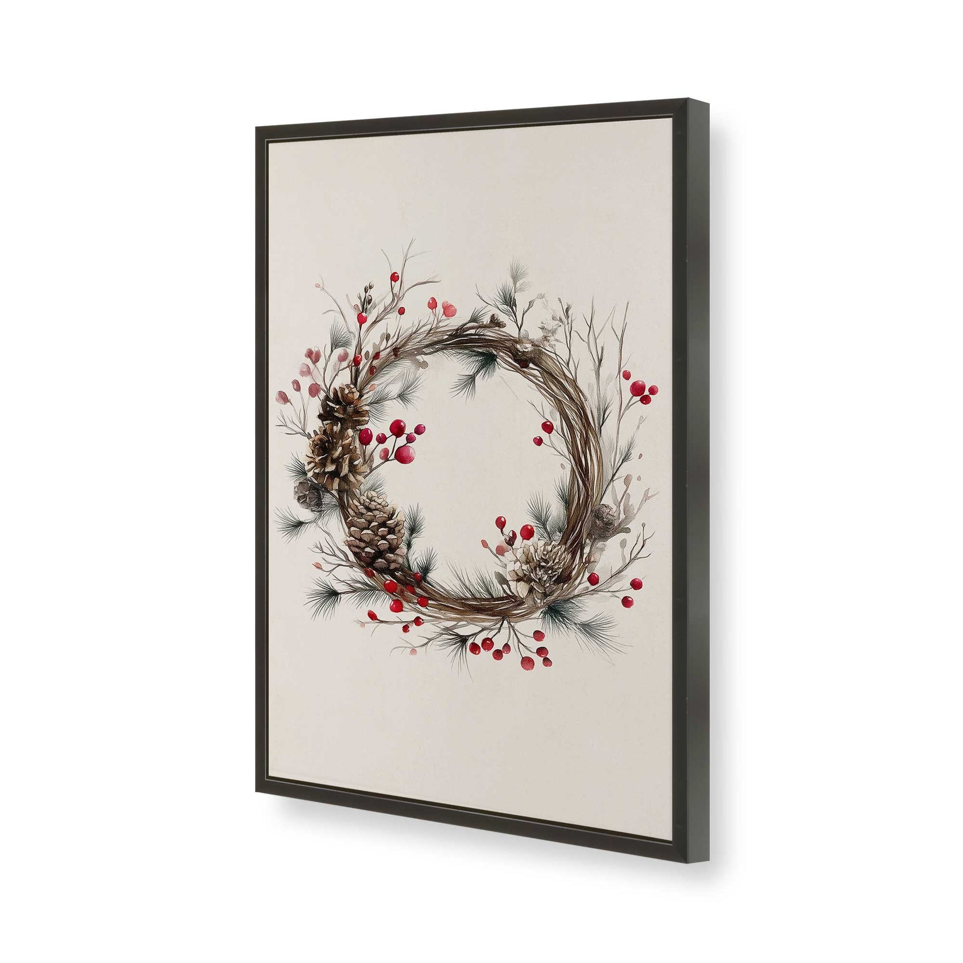 [Color:Satin Black], Picture of art in a Satin Black frame of the corner