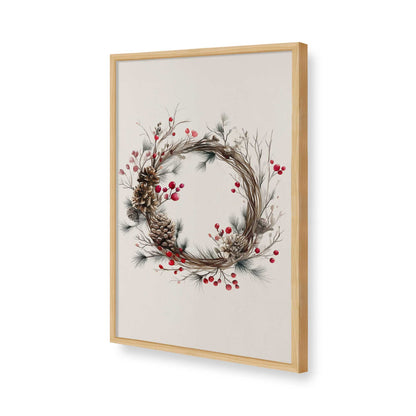 [Color:American Maple], Picture of art in a American Maple frame of the corner