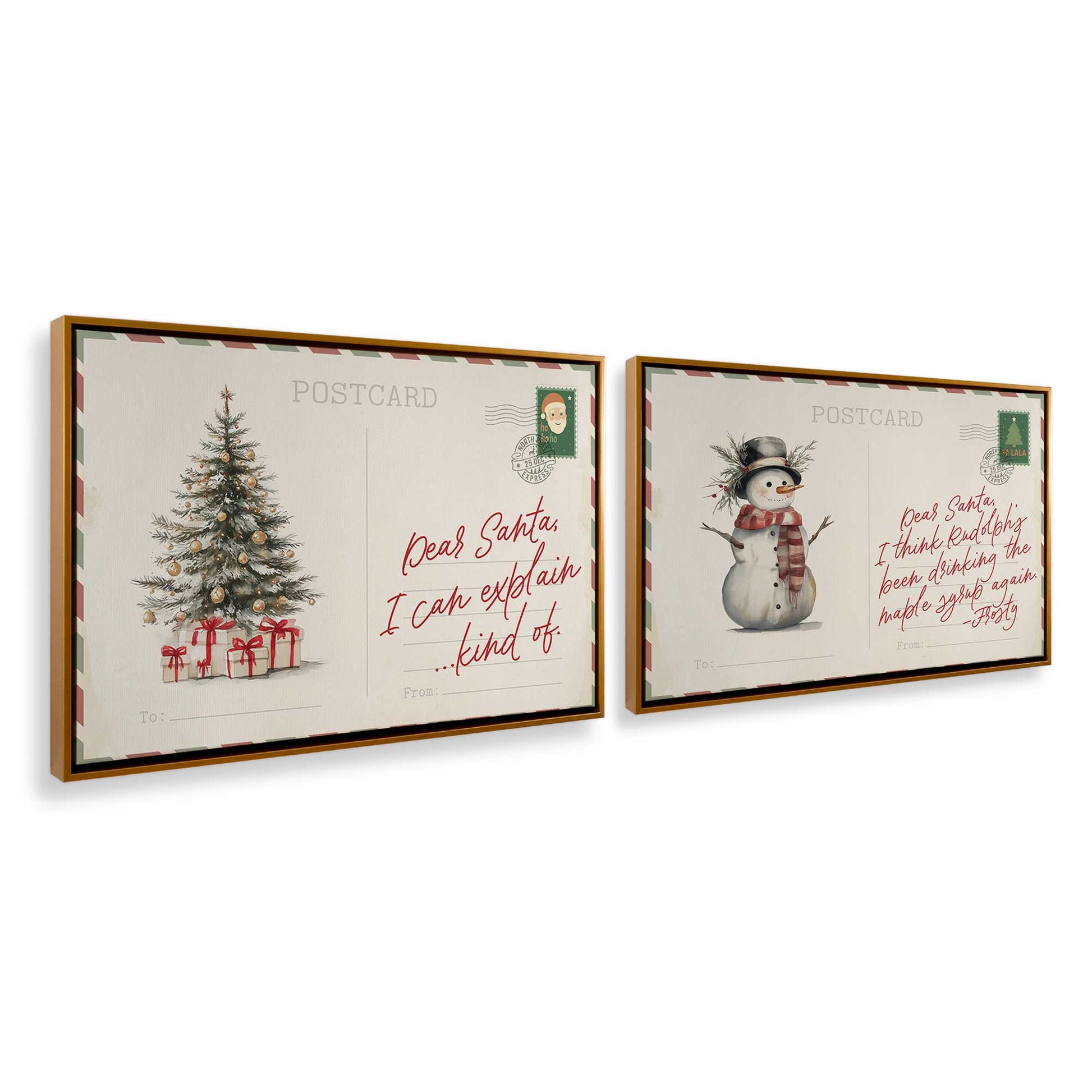 [Color:Polished Gold], Picture of art in a Polished Gold frame at an angle