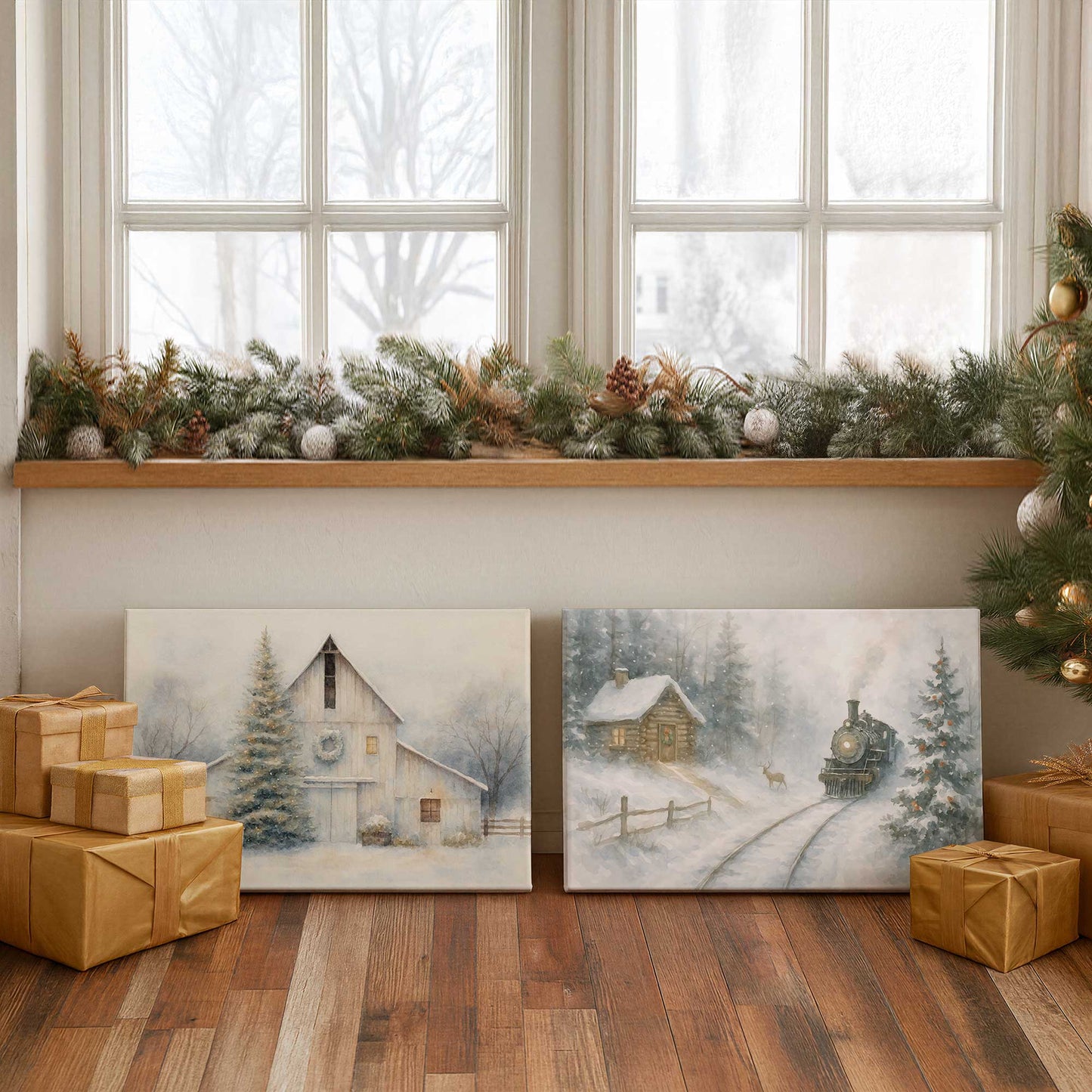 [Color:American Maple], Picture of art in a American Maple frame