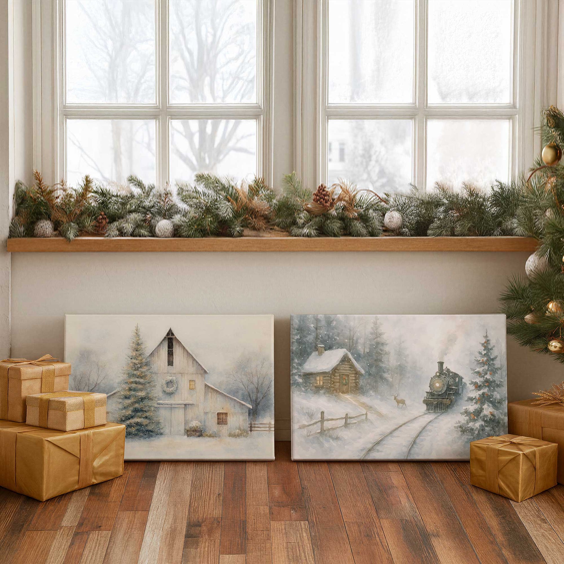 [Color:Walnut], Picture of art in a Walnut frame