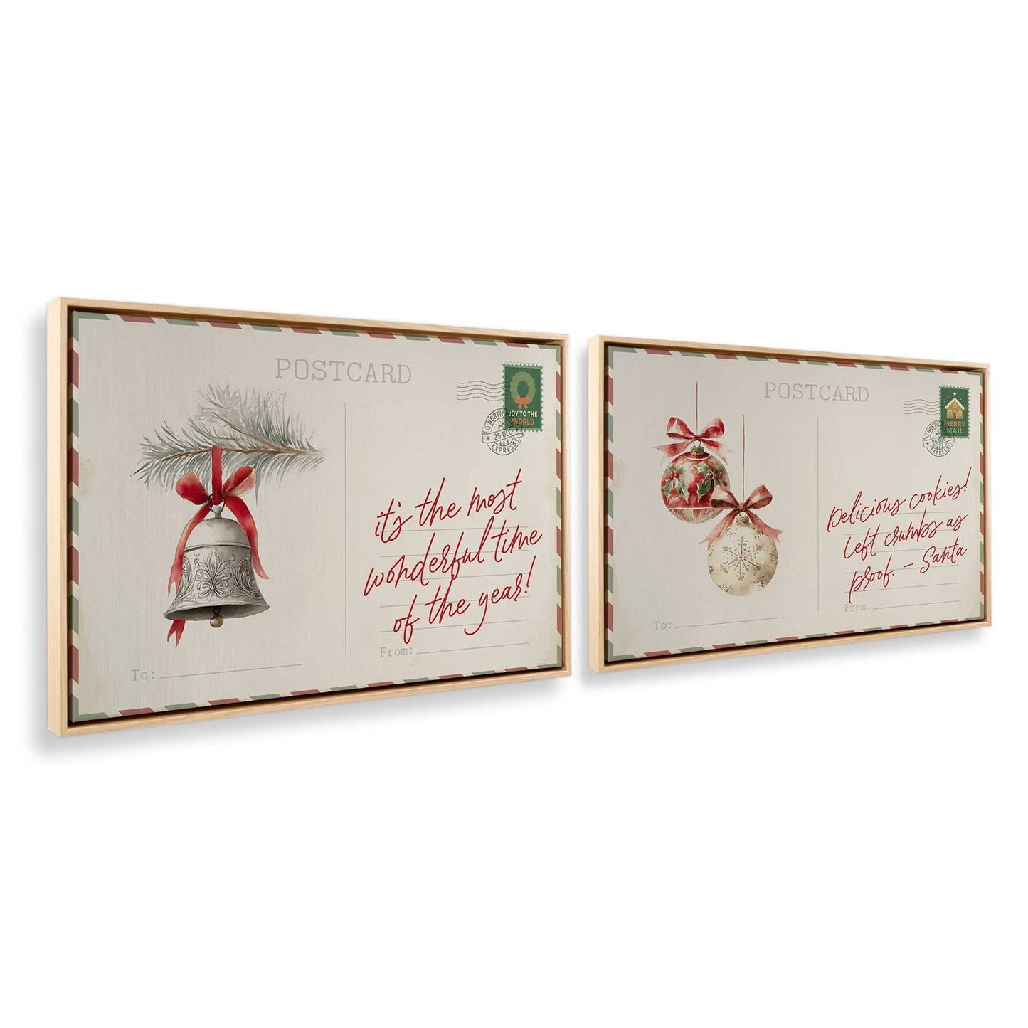 [Color:American Maple], Picture of art in a American Maple frame at an angle