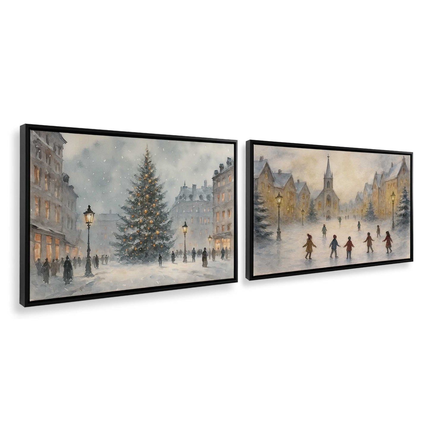 [Color:Satin Black], Picture of art in a Satin Black frame at an angle