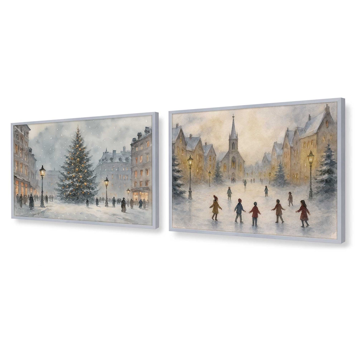 [Color:Polished Chrome], Picture of art in a Polished Chrome frame at an angle