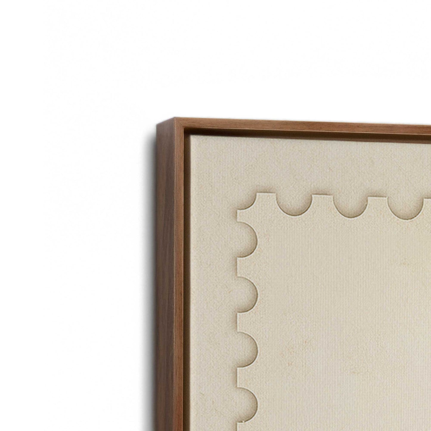 [Color:Walnut], Picture of the corner of the art