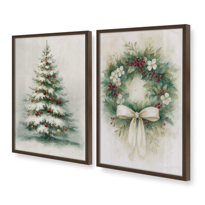 [Color:Belvinder Brown], Picture of art in a Belvinder Brown frame at an angle